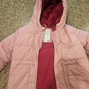 Cat & Jack Pink Winter Coat 3t